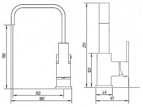 Смеситель для раковины Migliore Kvant ML.KVT-2714 купить в интернет-магазине сантехники Sanbest